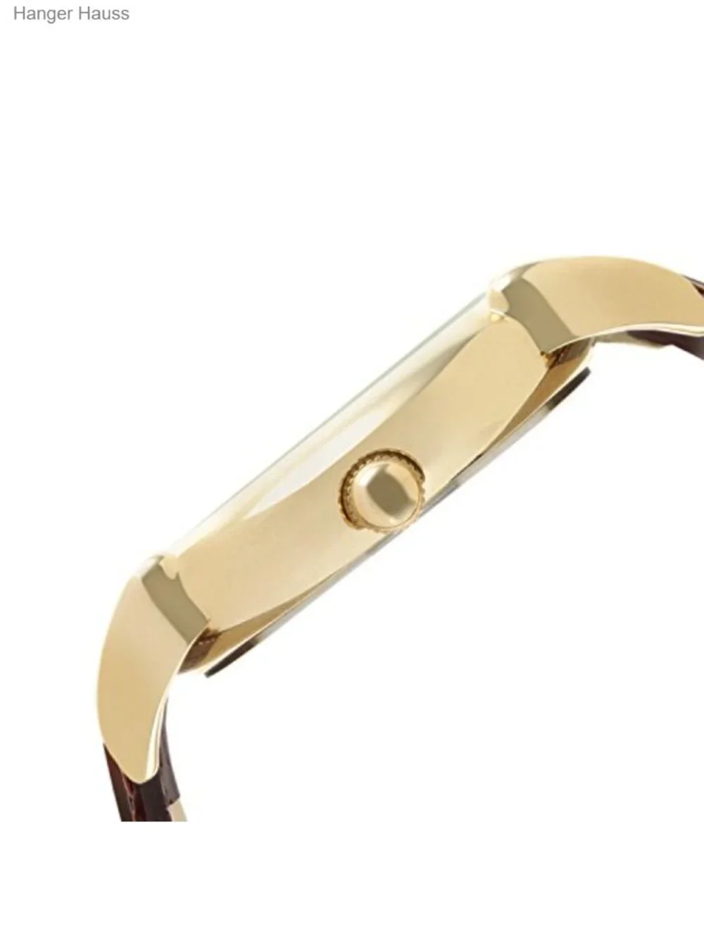14K Gold Plated Vintage Men's Dress Watch with Moon Phase